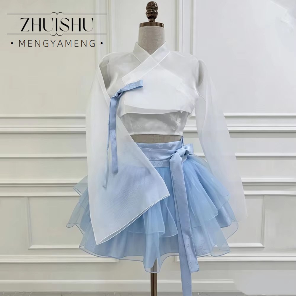 Gaun Prom Mini Organza Modern  - Modern Korean Lifestyle ulasan dan harga